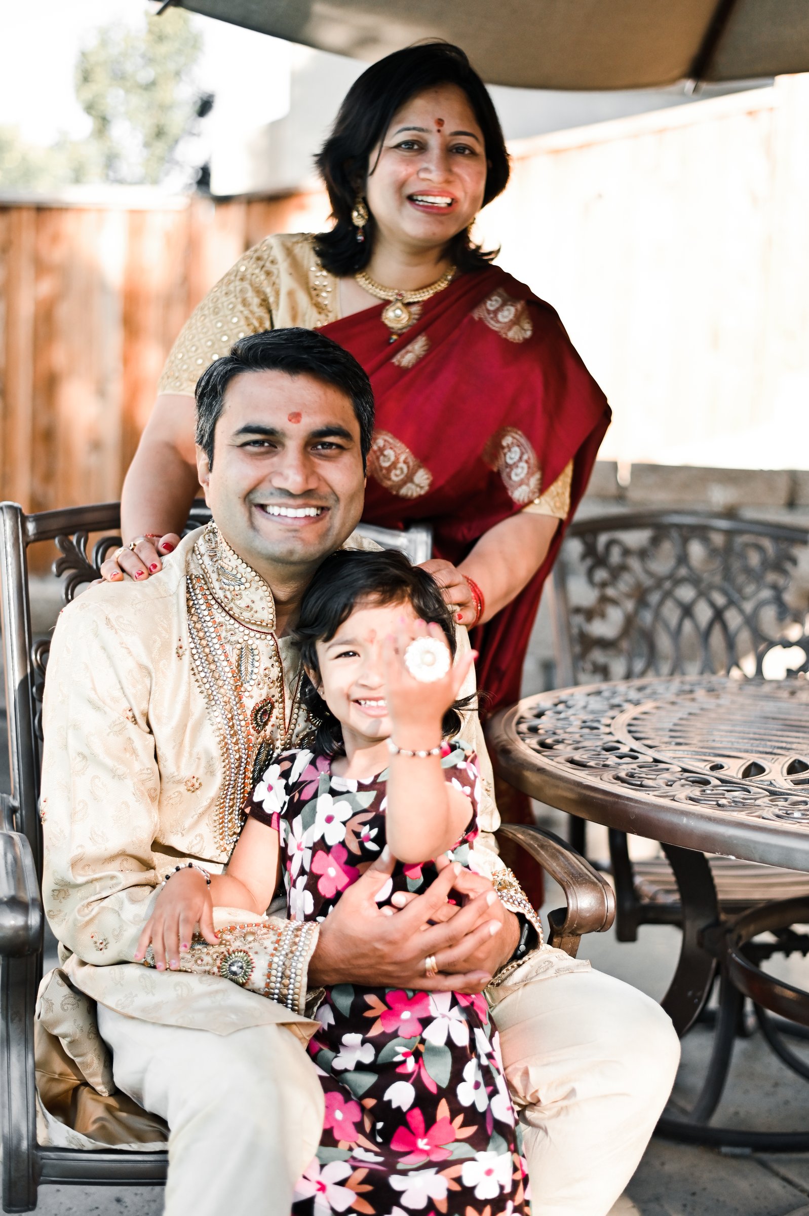 Housewarming abhishek shivaani and mishka family of three golden hour