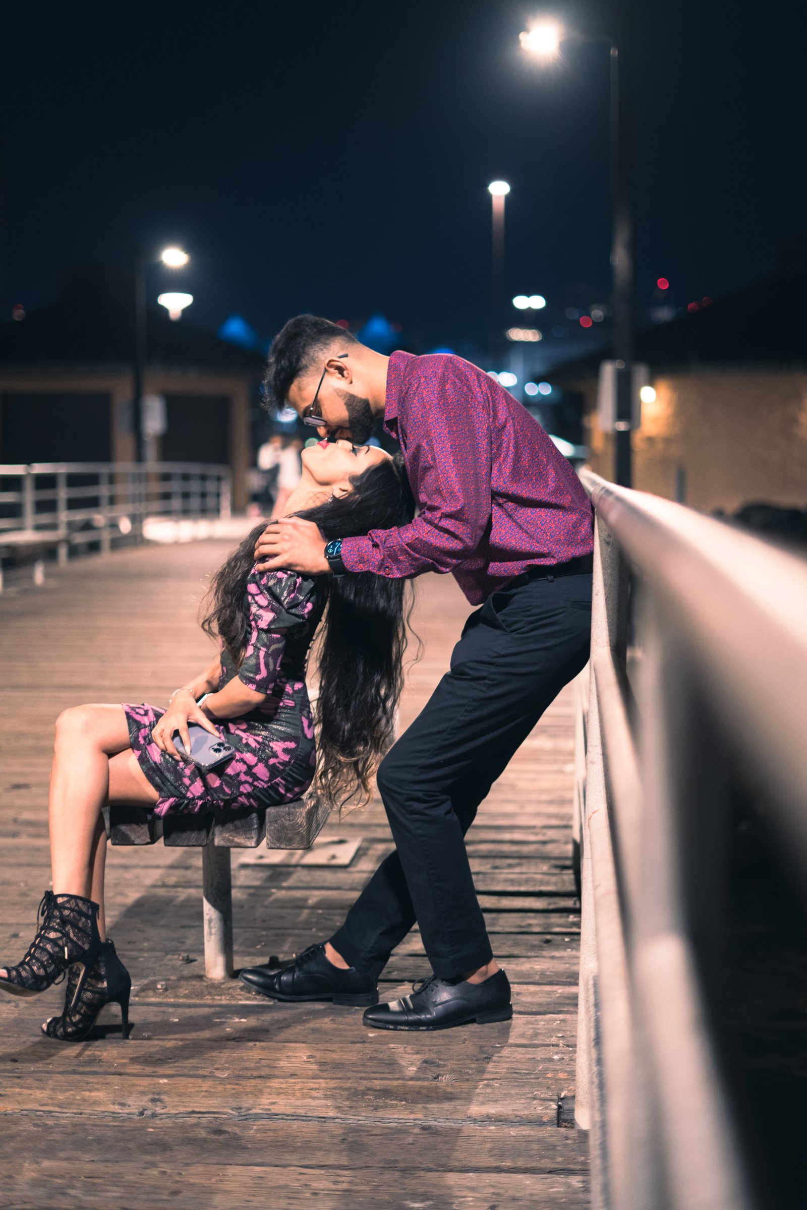 An engagement session photographed by Monterey Films